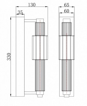Бра Maytoni Verticale MOD308WL-L9GR3K в Краснокамске - krasnokamsk.mebel24.online | фото 3