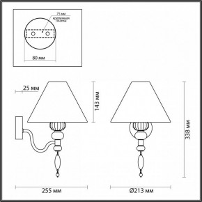 Бра Odeon Light Sochi 4896/1W в Краснокамске - krasnokamsk.mebel24.online | фото 4