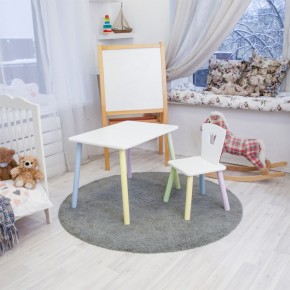 Детский комплект стол и стул «Корона» Rolti Baby (белый/цветной, массив березы/мдф) в Краснокамске - krasnokamsk.mebel24.online | фото 2