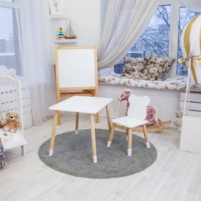 Детский комплект стол и стул «Мишка» Rolti Baby (белый/береза, массив березы/мдф) в Краснокамске - krasnokamsk.mebel24.online | фото 3