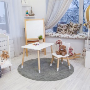 Детский комплект стол и стул «Мишка» Rolti Baby (белый/береза, массив березы/мдф) в Краснокамске - krasnokamsk.mebel24.online | фото 6