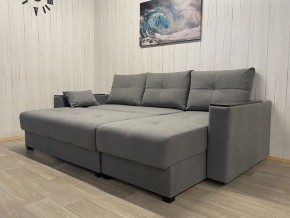 Диван угловой Комфорт-3 (НПБ+МДФ) велюр Galaxy Lite 26 в Краснокамске - krasnokamsk.mebel24.online | фото 3