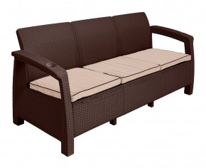 Диван Yalta Premium Sofa 3 Set (Ялта) шоколадный (+подушки под спину) в Краснокамске - krasnokamsk.mebel24.online | фото 2