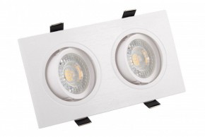 DK3022-WH Встраиваемый светильник, IP 20, 10 Вт, GU5.3, LED, белый, пластик в Краснокамске - krasnokamsk.mebel24.online | фото 1