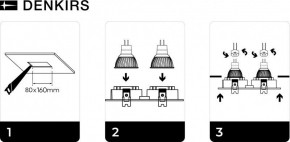 DK3022-WH Встраиваемый светильник, IP 20, 10 Вт, GU5.3, LED, белый, пластик в Краснокамске - krasnokamsk.mebel24.online | фото 6