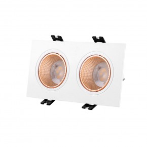 DK3072-WBR Встраиваемый светильник, IP 20, 10 Вт, GU5.3, LED, белый/бронзовый, пластик в Краснокамске - krasnokamsk.mebel24.online | фото 1