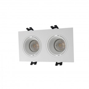 DK3072-WH Встраиваемый светильник, IP 20, 10 Вт, GU5.3, LED, белый/белый, пластик в Краснокамске - krasnokamsk.mebel24.online | фото 1