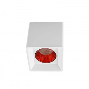 DK3080-WH+RD Светильник накладной IP 20, 10 Вт, GU5.3, LED, белый/красный, пластик в Краснокамске - krasnokamsk.mebel24.online | фото 1