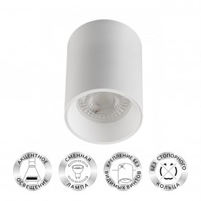 DK3110-WH Светильник накладной IP 20, 10 Вт, GU5.3, LED, белый, пластик в Краснокамске - krasnokamsk.mebel24.online | фото 1