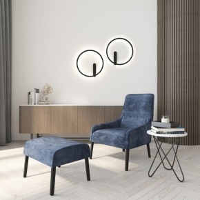 DK5035-BK Бра ROUND со светодиодом, IP20, 24W, 3000/4000/6500K, черный, алюминий в Краснокамске - krasnokamsk.mebel24.online | фото 8