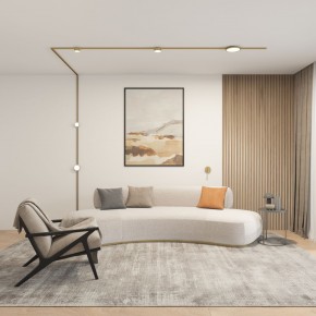 DK5072-SB Бра SHINE WALL со светодиодом, D104*H68, IP20, 3000К, 3W, RA?90, сатинированная латунь, алюминий в Краснокамске - krasnokamsk.mebel24.online | фото 5