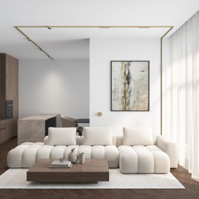 DK5072-SB Бра SHINE WALL со светодиодом, D104*H68, IP20, 3000К, 3W, RA?90, сатинированная латунь, алюминий в Краснокамске - krasnokamsk.mebel24.online | фото 6