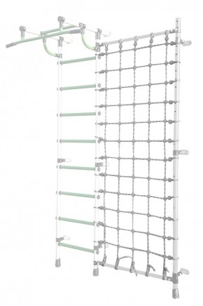 Дополнительная стойка к пристенному ДСК Pastel с сеткой для лазания, цв. белый в Краснокамске - krasnokamsk.mebel24.online | фото