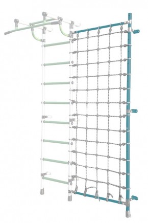 Дополнительная стойка к пристенному ДСК Pastel с сеткой для лазания, цв. бирюзовый в Краснокамске - krasnokamsk.mebel24.online | фото
