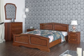 ЕЛЕНА Кровать из массива (Орех) в Краснокамске - krasnokamsk.mebel24.online | фото