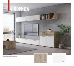 ФЛОРИДА Гостиная (модульная) дуб серый/белый в Краснокамске - krasnokamsk.mebel24.online | фото