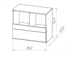 ГЕОМЕТРИЯ ГМТ.08 комод в Краснокамске - krasnokamsk.mebel24.online | фото 2