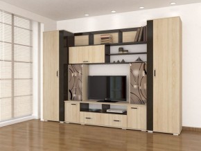 Гостиная Оскар-18-2 дуб сонома-венге в Краснокамске - krasnokamsk.mebel24.online | фото