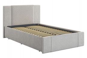 ХЛОЯ Кровать 1200 с основанием (галька велюр) в Краснокамске - krasnokamsk.mebel24.online | фото