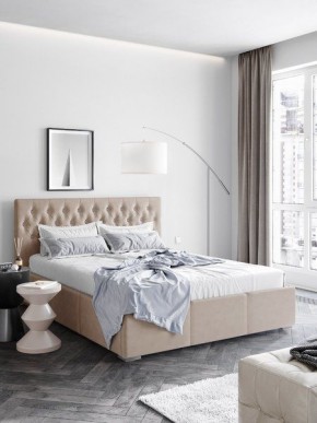 Интерьерная Кровать Октавия Бежевый 1400x2000 в Краснокамске - krasnokamsk.mebel24.online | фото