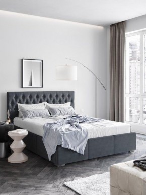 Интерьерная Кровать Октавия Серый 1400x2000 в Краснокамске - krasnokamsk.mebel24.online | фото