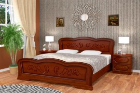 КАРИНА-8 Кровать из массива (Орех) в Краснокамске - krasnokamsk.mebel24.online | фото