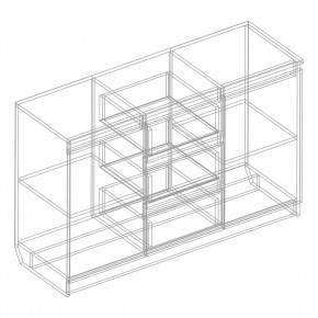 Комод 2-ств. с 3 ящиками в Краснокамске - krasnokamsk.mebel24.online | фото 2