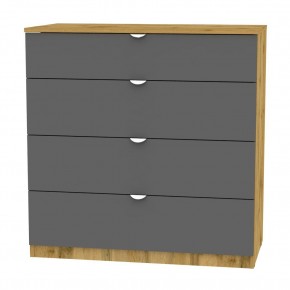 Комод K-93x90x45-1-TR (ДВ-Графит)​​​​​​​ Калисто в Краснокамске - krasnokamsk.mebel24.online | фото