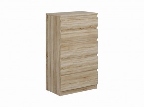 Комод КАСТОР с пятью ящиками, цвет Дуб Сонома в Краснокамске - krasnokamsk.mebel24.online | фото