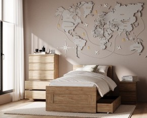 Комод КАСТОР с пятью ящиками, цвет Дуб Сонома в Краснокамске - krasnokamsk.mebel24.online | фото 3