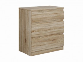 Комод КАСТОР с тремя ящиками, цвет Дуб Сонома в Краснокамске - krasnokamsk.mebel24.online | фото