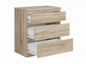 Комод КАСТОР с тремя ящиками, цвет Дуб Сонома в Краснокамске - krasnokamsk.mebel24.online | фото 2