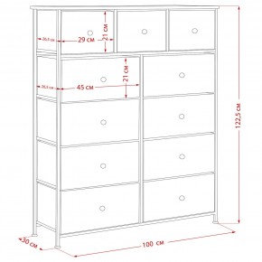 Комод Leset Линкс 11 ящиков (МДФ) в Краснокамске - krasnokamsk.mebel24.online | фото 12