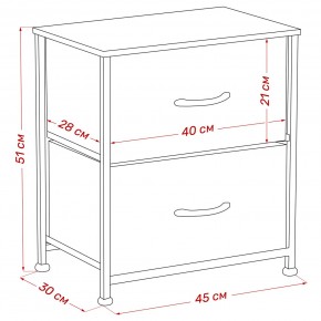 Комод Leset Линкс 2 ящ. (к/з), Каркас Белый, ящики Белые в Краснокамске - krasnokamsk.mebel24.online | фото 8