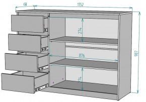 Комод Мальта K116 в Краснокамске - krasnokamsk.mebel24.online | фото 2