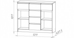 НИЦЦА-6 Комод (НЦ.06) в Краснокамске - krasnokamsk.mebel24.online | фото 2