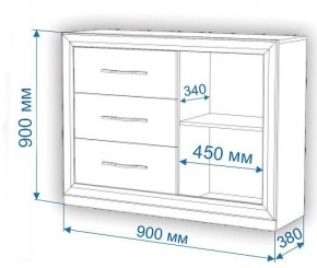 Комод Нобиле Км-120/38 ФГ в Краснокамске - krasnokamsk.mebel24.online | фото 2