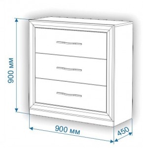 Комод Нобиле Км-90/45 в Краснокамске - krasnokamsk.mebel24.online | фото 3