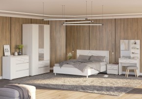 АДЕЛИНА Комод с 1дв и 3-мя ящ (белый рамух) в Краснокамске - krasnokamsk.mebel24.online | фото 3