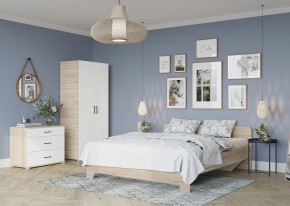 Комод VICTOR (Сонома/Белый) в Краснокамске - krasnokamsk.mebel24.online | фото 3