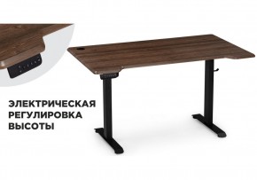Компьютерный стол Маркос с механизмом подъема 140х80х75 черный / кантри орех в Краснокамске - krasnokamsk.mebel24.online | фото