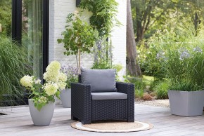 Комплект кресел Калифорния (California chair) графит в Краснокамске - krasnokamsk.mebel24.online | фото 1