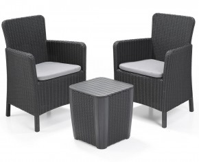 Комплект мебели Трентон балкон (Trenton Balcony graphite) графит в Краснокамске - krasnokamsk.mebel24.online | фото