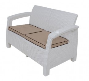 Комплект уличной мебели Yalta Premium Terrace Set (Ялта) белый (+подушки под спину) в Краснокамске - krasnokamsk.mebel24.online | фото 2