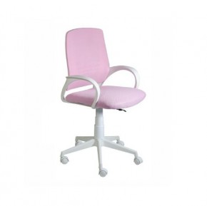 Кресло Ирис White сетка/ткань розовая в Краснокамске - krasnokamsk.mebel24.online | фото 1
