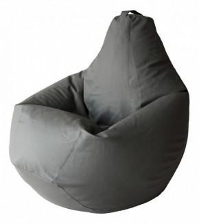 Кресло-мешок Серая ЭкоКожа 3XL 150*110 см в Краснокамске - krasnokamsk.mebel24.online | фото