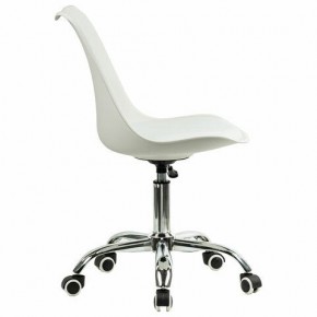 Кресло стул BRABIX "Eames MG-310 CH", хром, пластик белый, экокожа белая, 532923 в Краснокамске - krasnokamsk.mebel24.online | фото 3