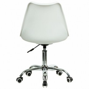 Кресло стул BRABIX "Eames MG-310 CH", хром, пластик белый, ткань серая, 532924 в Краснокамске - krasnokamsk.mebel24.online | фото 4