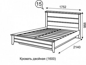 Кровать 1600 с ПМ София 15 в Краснокамске - krasnokamsk.mebel24.online | фото 3