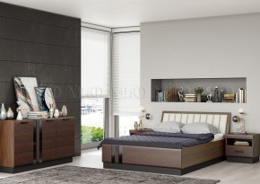 МАГНОЛИЯ Кровать 1600 с ортопедом (Дерево/орех) в Краснокамске - krasnokamsk.mebel24.online | фото 2